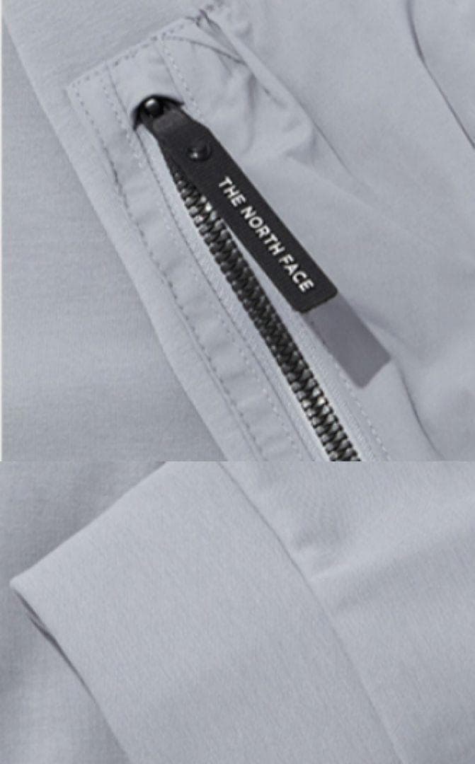 韓国限定 日本未発売 ノースフェイス M 薄手 さらてろ グレー パーカー 春