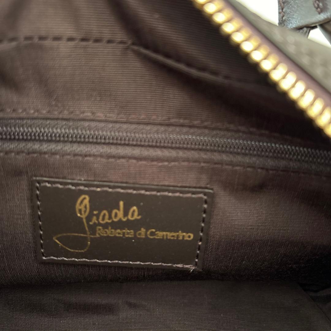 極美品 ロベルタディカメリーノ　ハンドバッグ プリマオステス 自立型