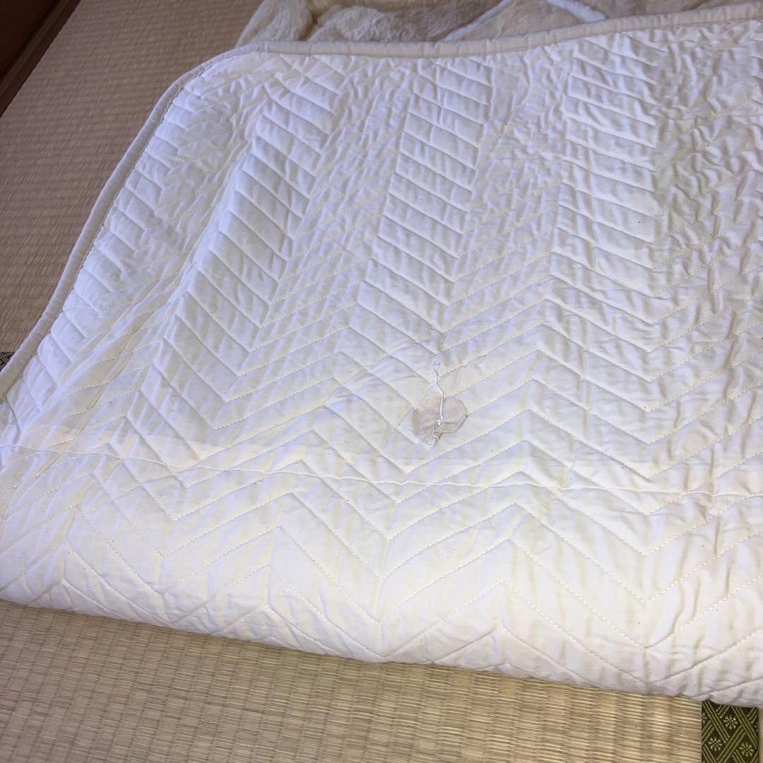 ムートンシーツ（ダブル）京都西川ミンクーファールノン　羊毛皮　ムートン布団・敷物