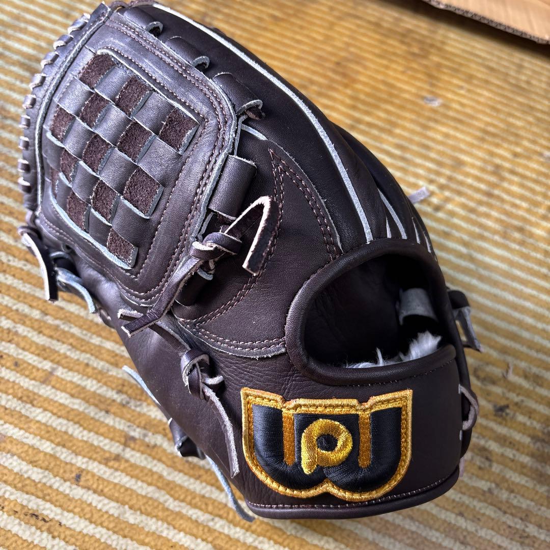 新品未使用ワールドペガサス硬式軟式野球グローブ ダークブラウン左利き用