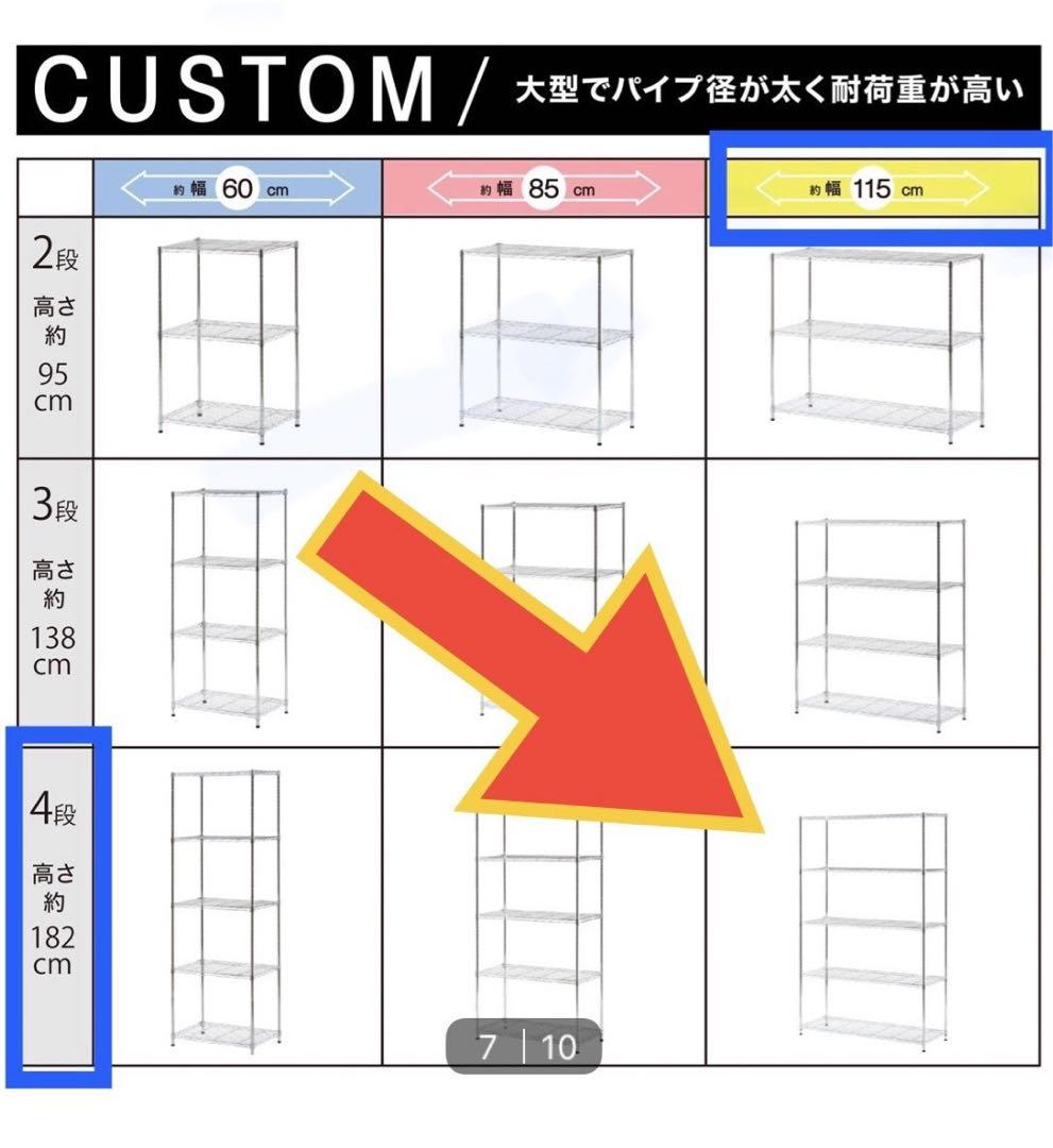 ニトリ スチールラック メタルラック 180㎝ 4段 3台セット 値下交渉可