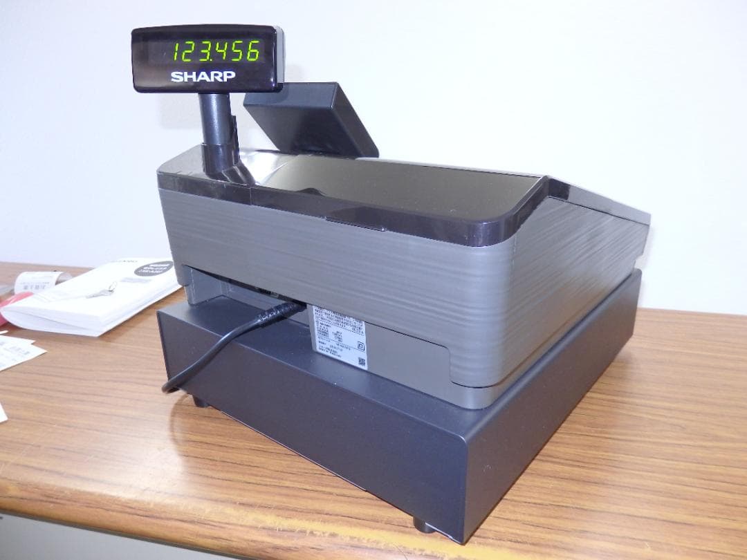 6121 美品 設定無料 22年製 シャープ XE-A207B-B レジスター