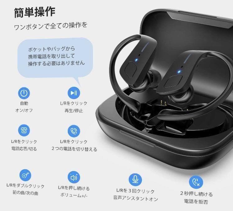 ❤アスリートに最適なスポーツイヤホン❣激しいスポーツ時でも耳から落下しない♪❤