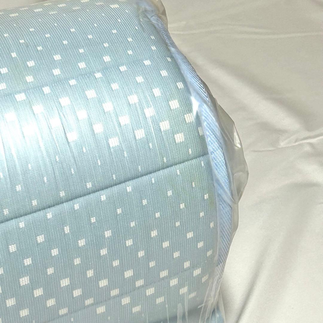 【訳あり未使用品】マットレス　シングル　マニフレックス　ふとん　ライトブルー