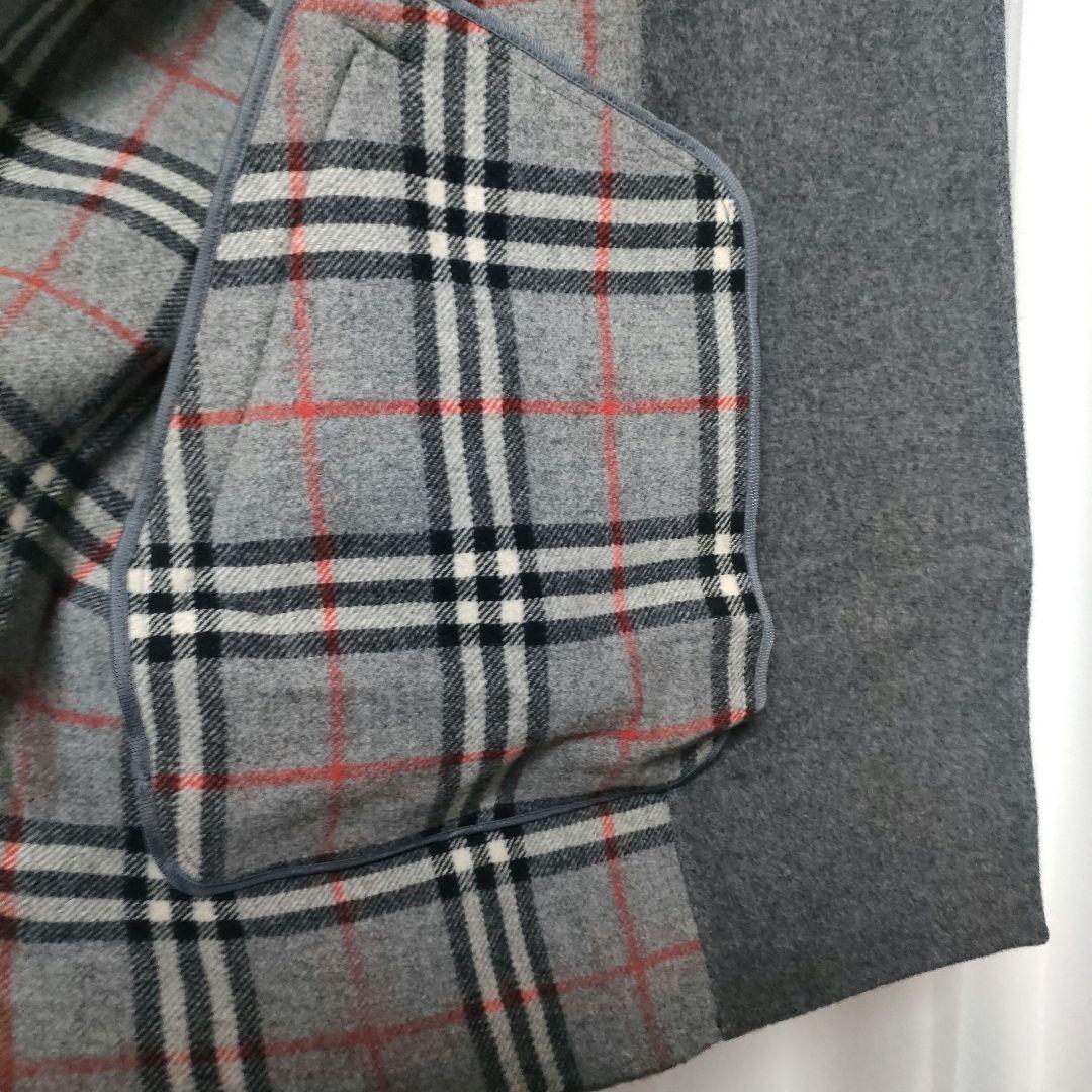 希少 Burberrys バーバリー カシミヤ ウール ダブルフェイスコート