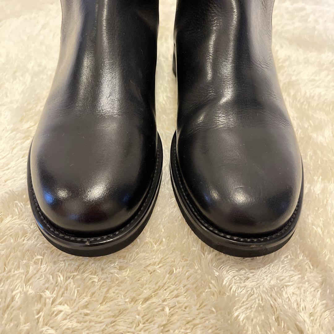 マーガレットハウエル　LEATHER STUD STRAP BOOT レザー