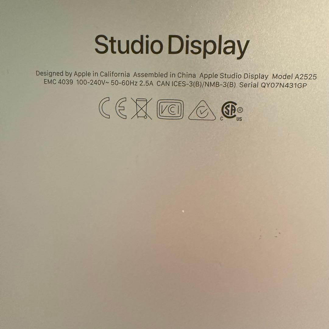 ディスプレイ・モニター本体 2022 apple StudioDisplayNano-texture