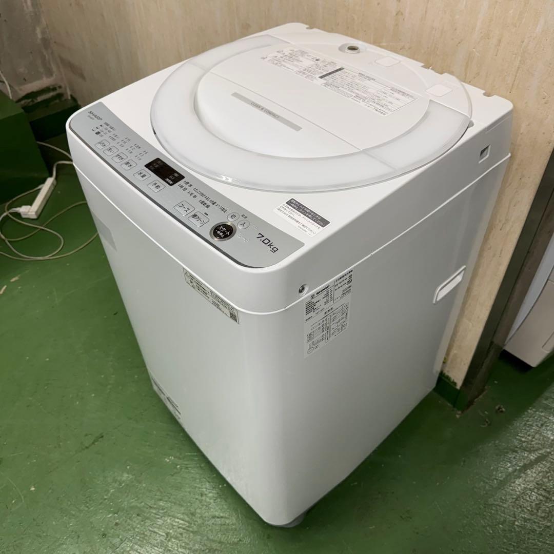 137★2022年製★シャープ　洗濯機　7KG 大型　一人暮らし
