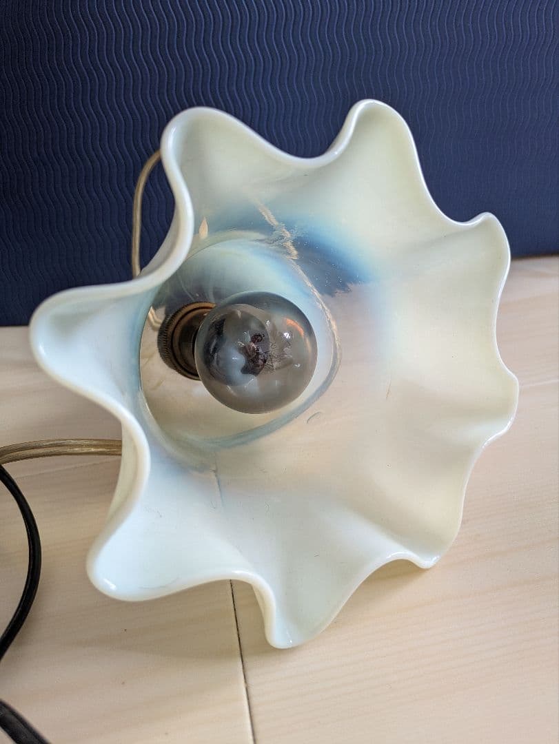 イギリス ヴァセリンガラス アンティーク シェード ガラス 照明