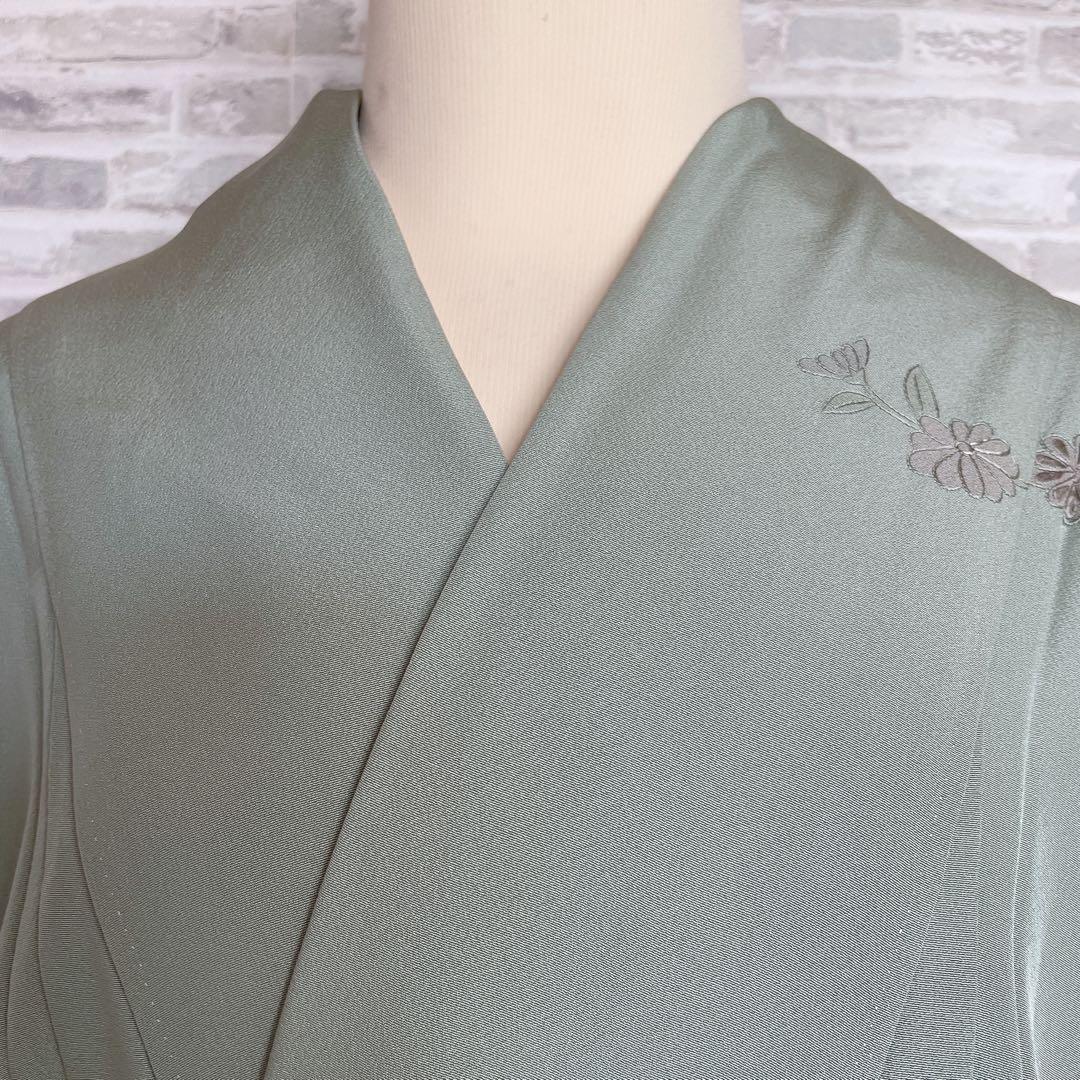 訪問着+長襦袢　フルセット　汕頭刺繍　花々　入学式　卒業式　着物　I10