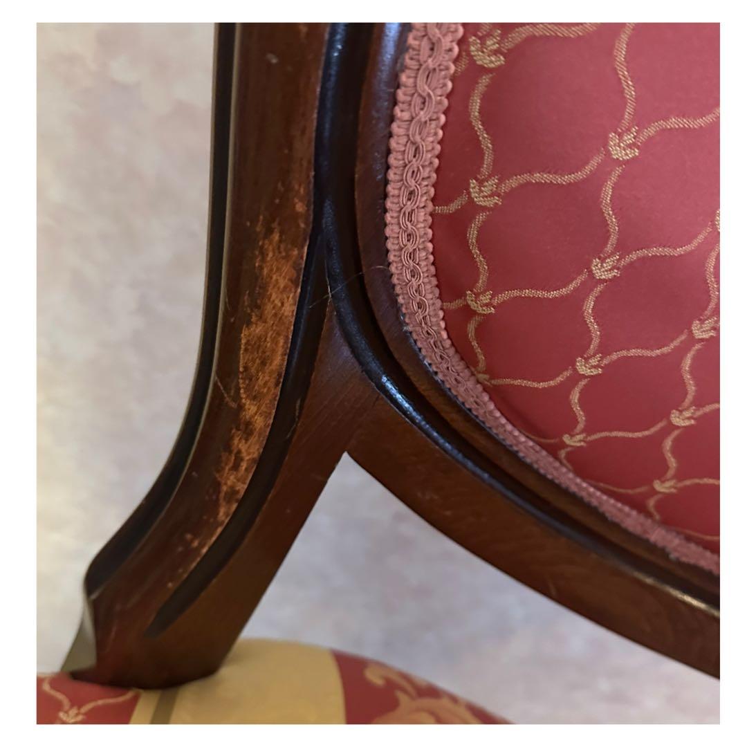 イタリア家具 椅子 ロココ　イタリアンスツール ヨーロピアン　猫脚 中古 1脚