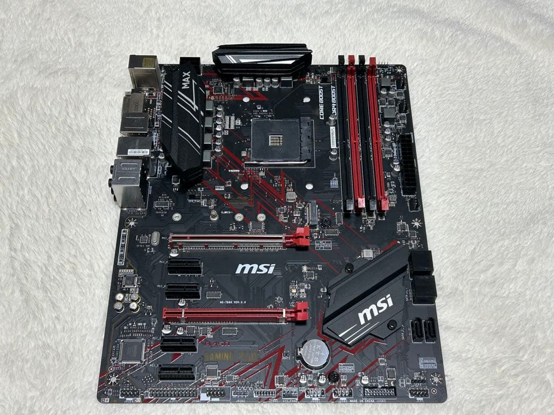 マザーボード MSI B450 GAMING PLUS MAX + ryzen5 3600