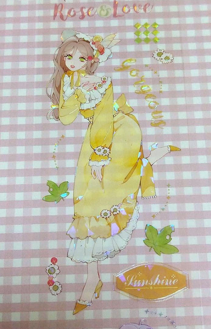 J1100＃辛妮庄园(贝壳光)柠檬树切り売り海外人物マステ女の子