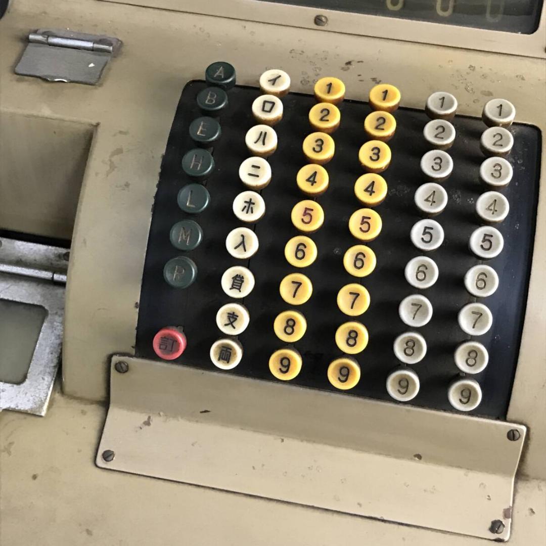 昭和レトロ miyako 瀧澤金銭登録機 型式2500 木製トレー レジ