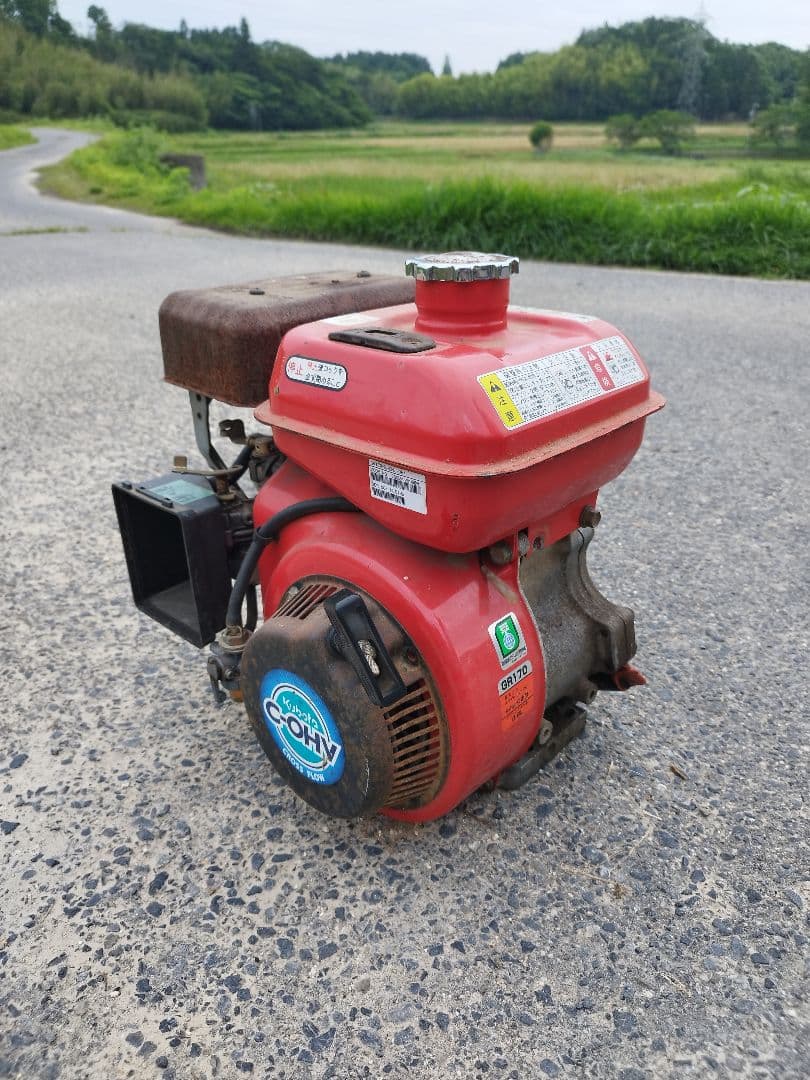 GR170エンジン本体 赤色 サビあり