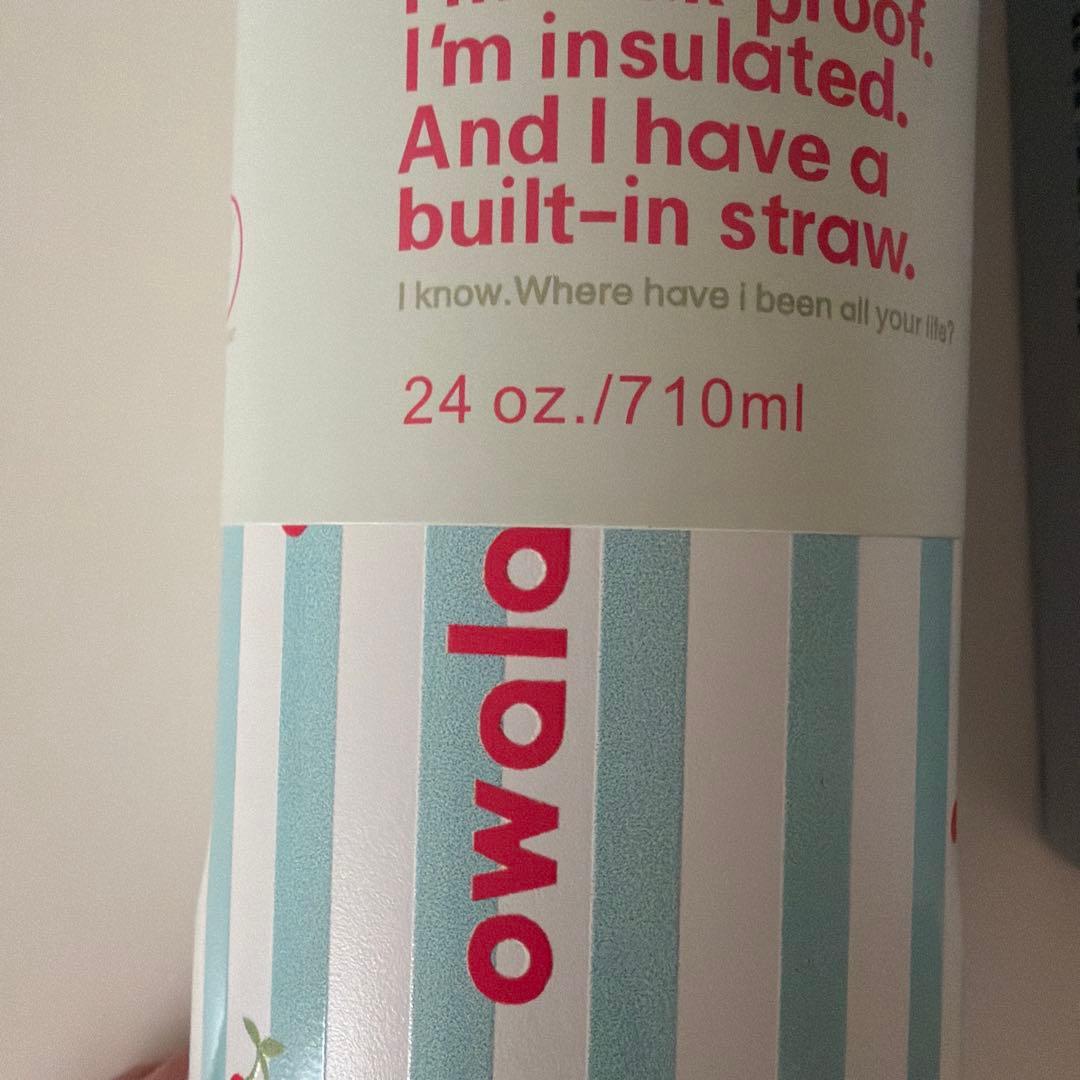 週末価格！新品 owala タンブラー 24oz ストロー付き