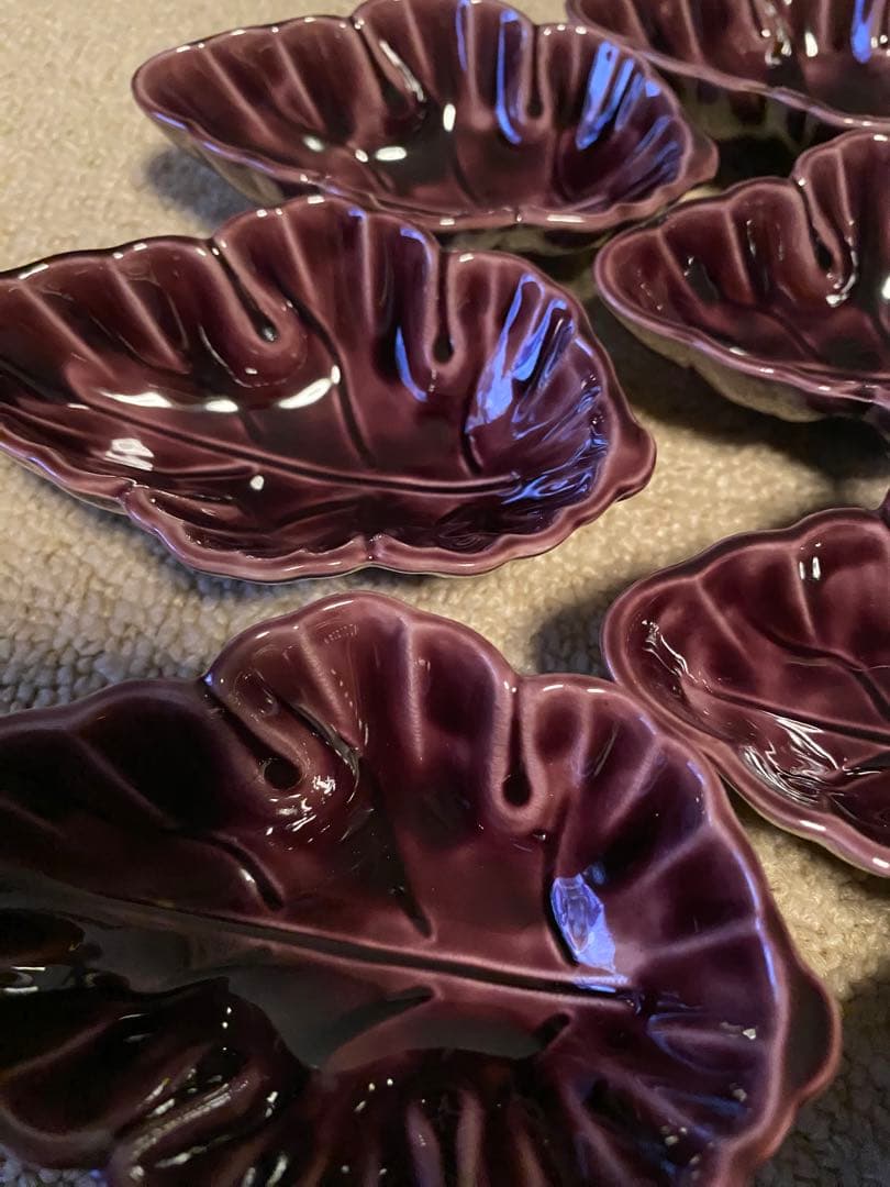 珍味入れ　紫菊葉珍味入れ10客