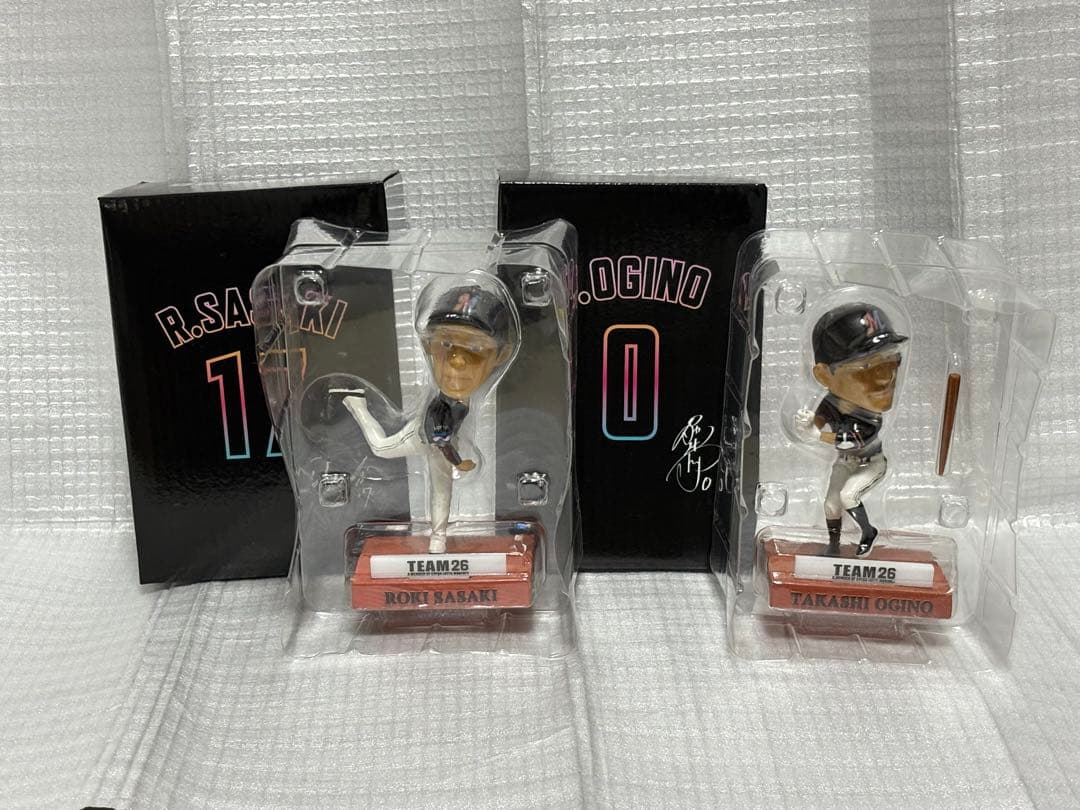 佐々木朗希限定グッズまとめ売り&藤原恭大、荻野貴司ボブルヘッド