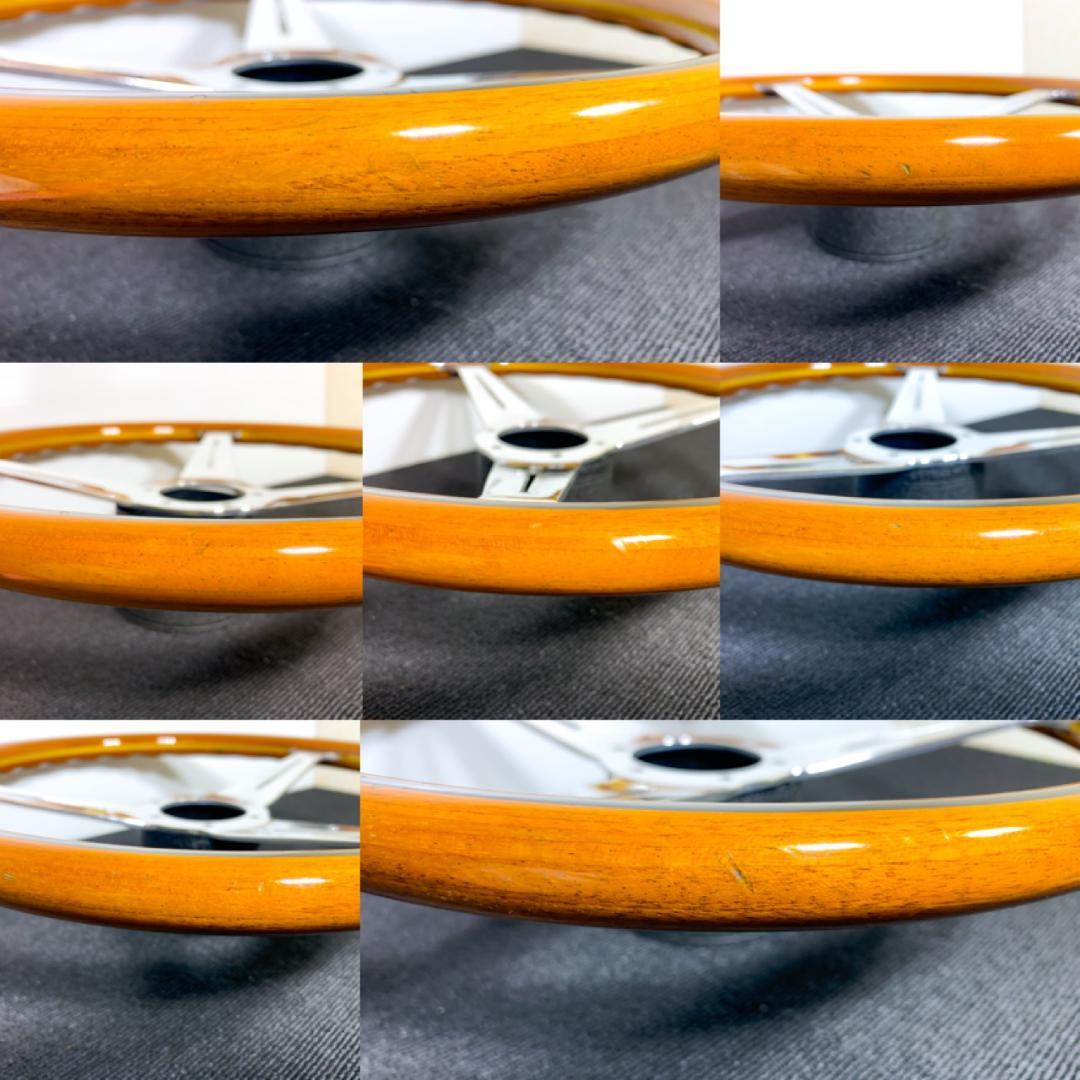 ナルディ クラシック ウッド 36.5φ 本物ホーンボタン＆ネジ付 良品