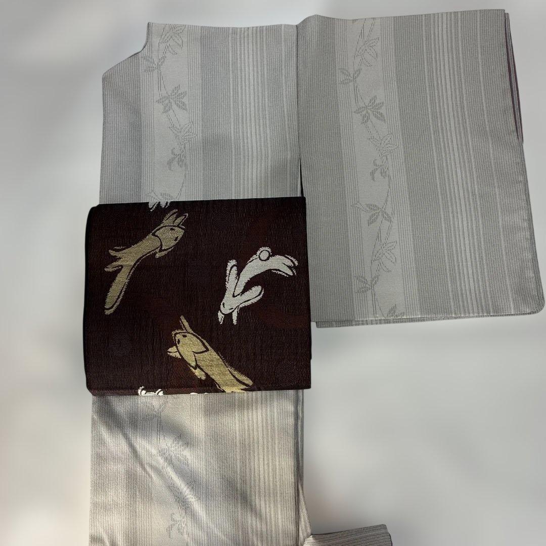 プルメリア様用　塩澤紬　塩澤物語　証紙付き　芝文帯付き