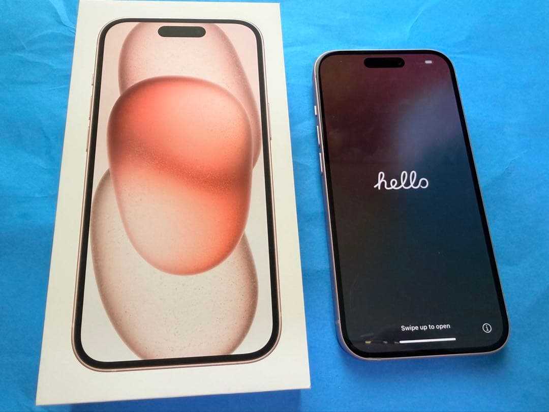 2/1値下げ予定◎【傷なし/超美品】iPhone15 ピンク SIMフリー/箱付