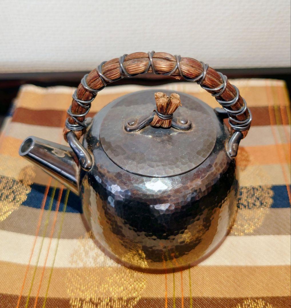 【煎茶道具】銀製　急須　蔵六作