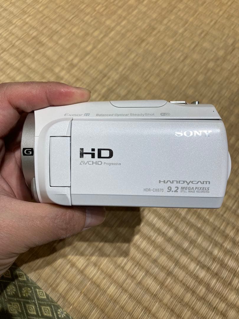 SONY HDR-CX670 ビデオカメラ バッテリー×3・充電器・入れ物付き