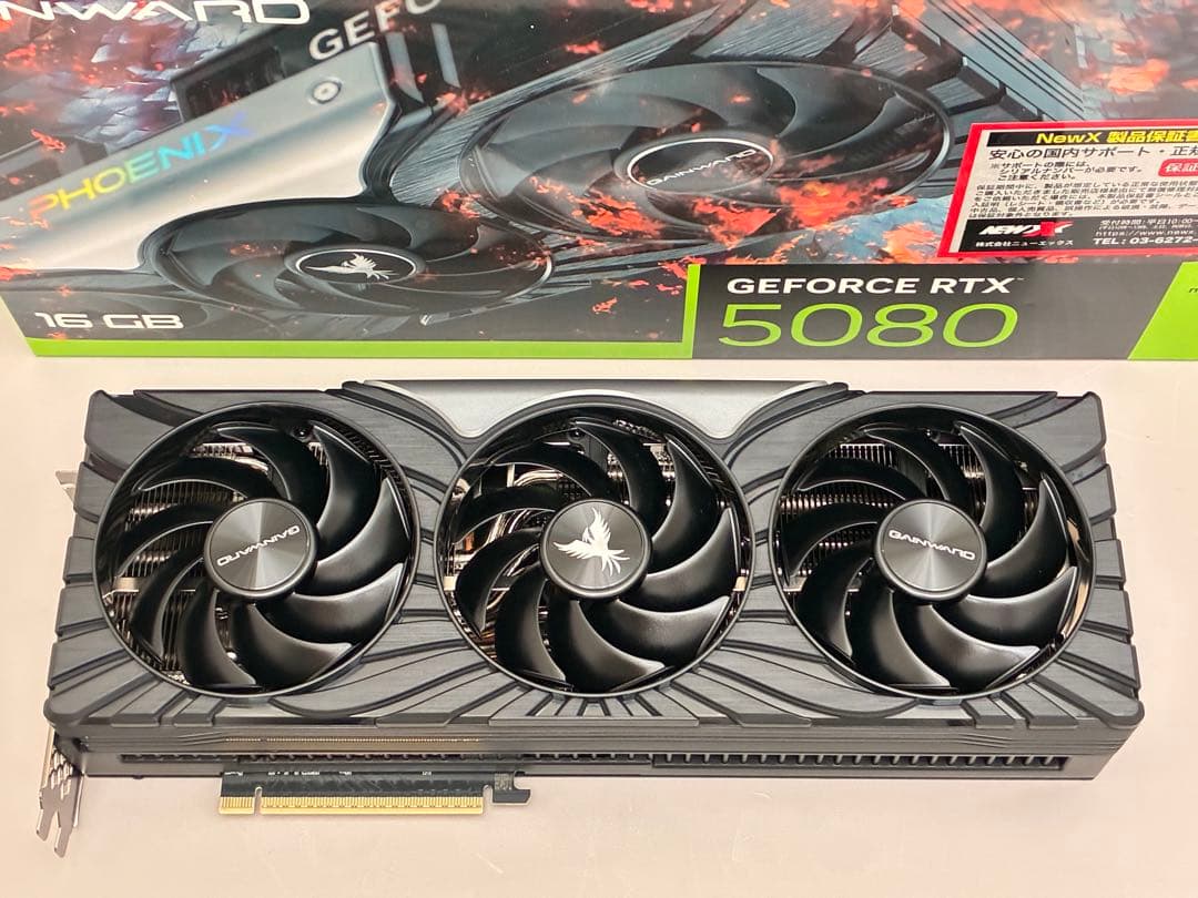 新品同様GeForce RTX5080 GAINWARD PHOENIX グラボ