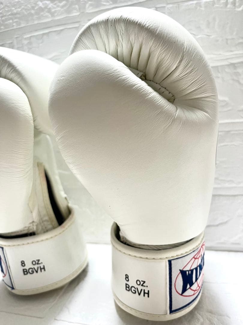 【中古品】WINDY ウィンディボクシンググローブ 8oz ホワイト　白
