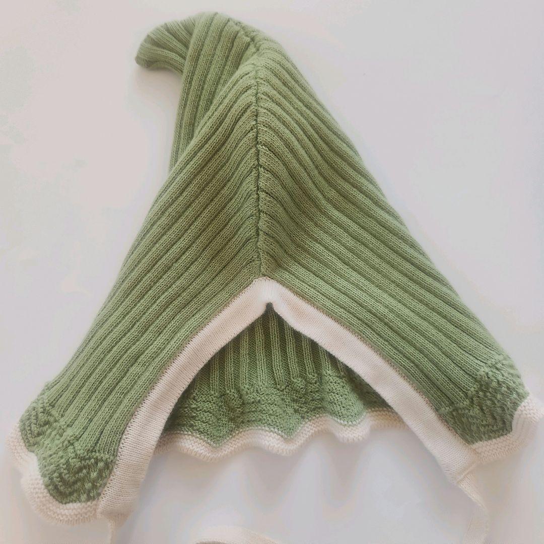 MABLI 23ss ロンパース ボンネット セット　コビト 小人 マブリ 緑