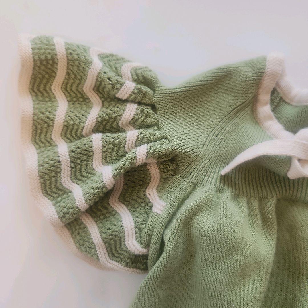 MABLI 23ss ロンパース ボンネット セット　コビト 小人 マブリ 緑