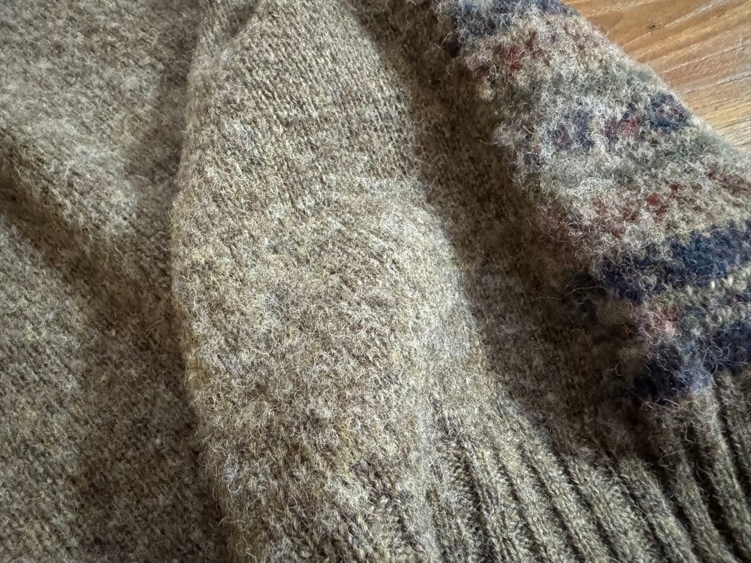 ships＊Jamieson'sジャガードシャギーニットベストL