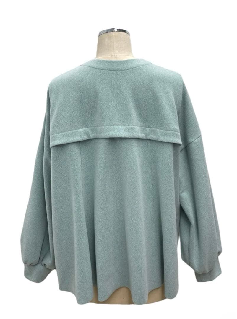 【新品未使用品】ayane アヤン エアリーニードルロゴプリントカーディガン