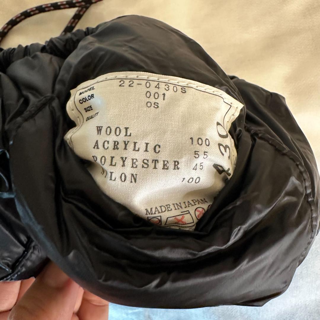 sacai サカイ 22SS ファーバッグ 黒 フリーサイズ