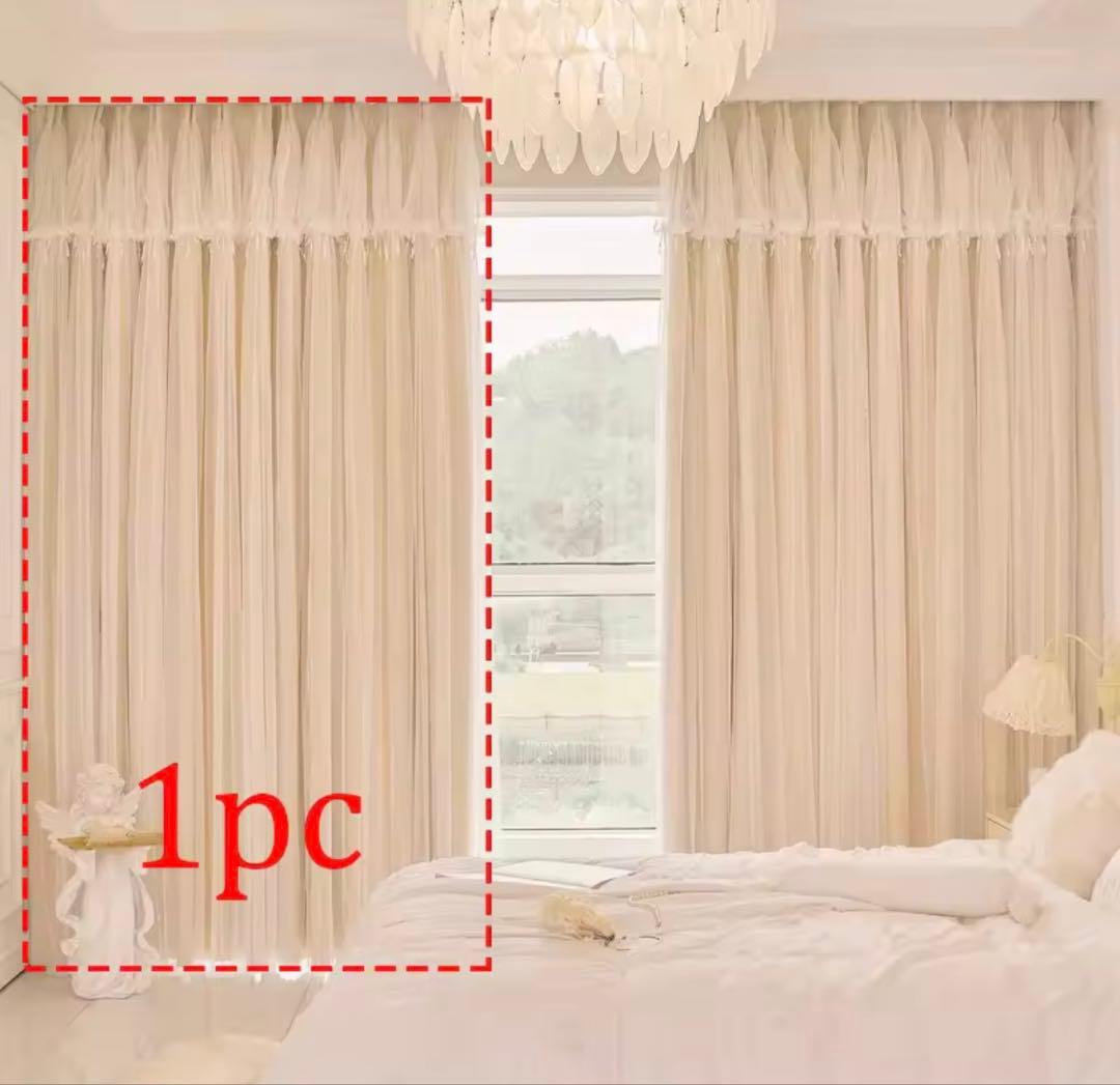 クラシックなスタイルカーテン2ペア＊