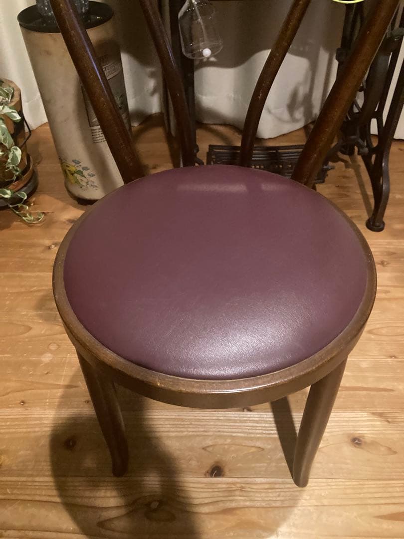 昭和レトロ　秋田木工ベントウッドチェア　曲木ダイニングチェア①