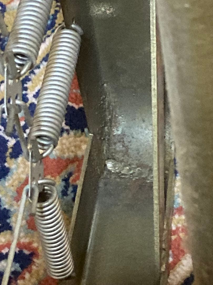 【アンティーク シングルベッド】とても丈夫な折れ足ベッド　※直接引取割引あり