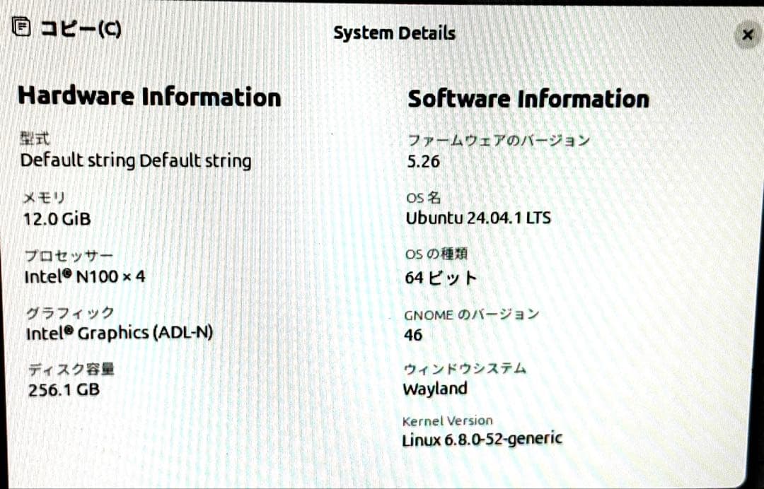 ⚠️注意:OSはLinuxです⚠️ACEMAGICミニPC Intel N100