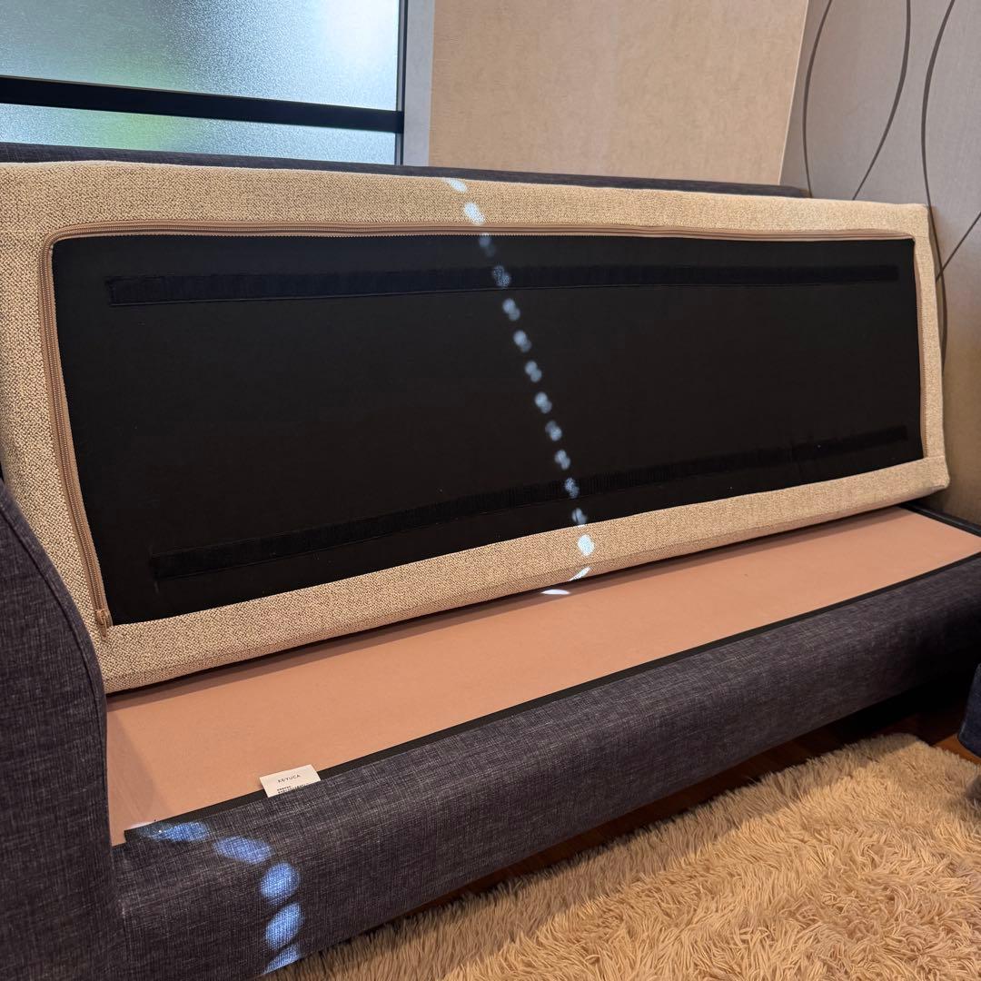 KEYUKA ケユカ L字型ソファ コーナーソファ 3人掛け ネイビー×グレー