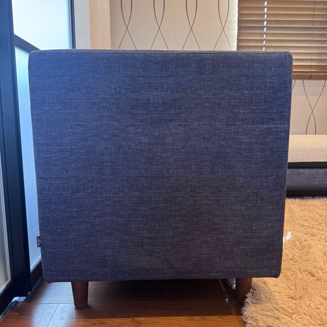 KEYUKA ケユカ L字型ソファ コーナーソファ 3人掛け ネイビー×グレー