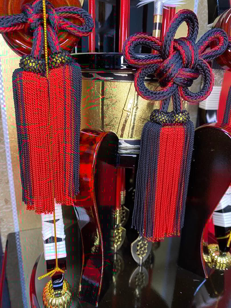 破魔弓　幹山作　ガラスケース２０号・間口約３３×奥行約２８×高さ約６０㎝