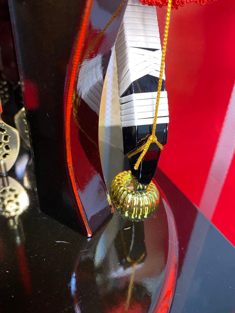 破魔弓　幹山作　ガラスケース２０号・間口約３３×奥行約２８×高さ約６０㎝