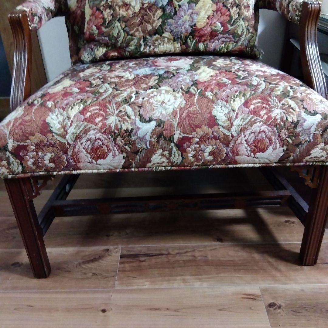 ゴブラン織クラシック　アメリカ製１人用ソファ