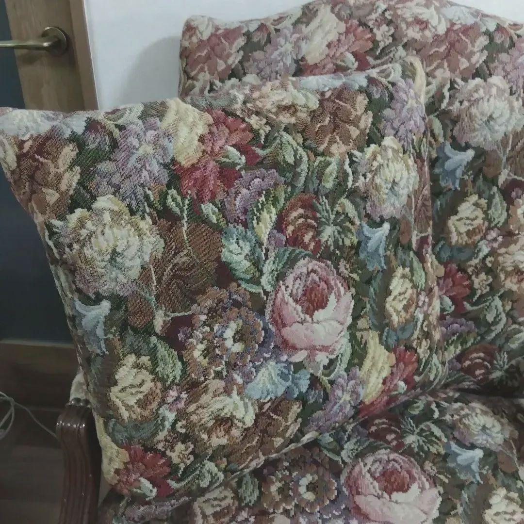 ゴブラン織クラシック　アメリカ製１人用ソファ