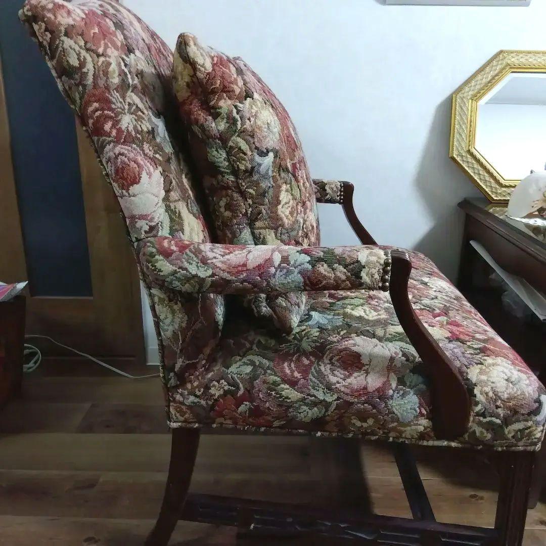 ゴブラン織クラシック　アメリカ製１人用ソファ