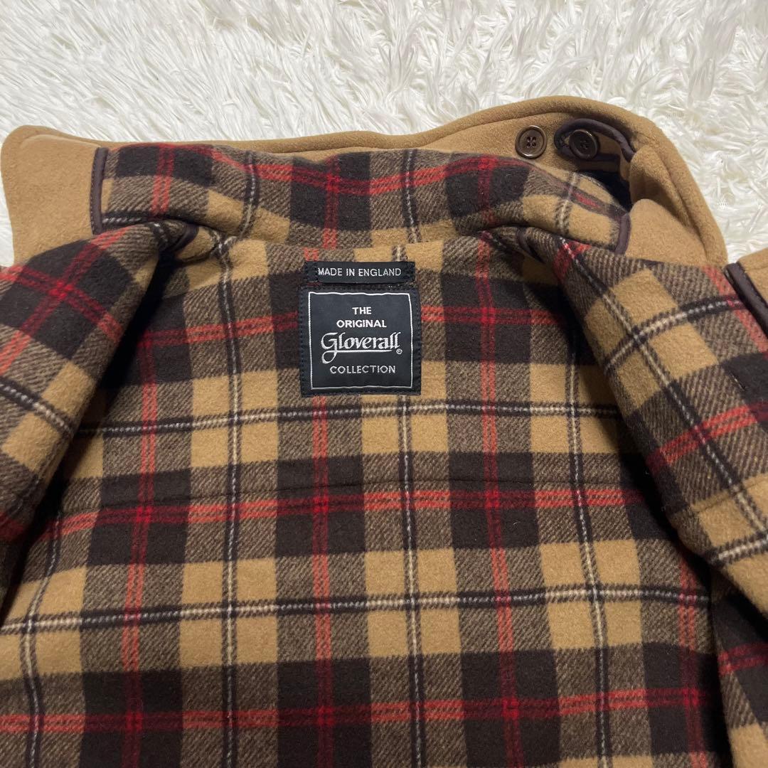 美品✨英国製✨ グローバーオール ダッフルコート キャメル M ウール フード付