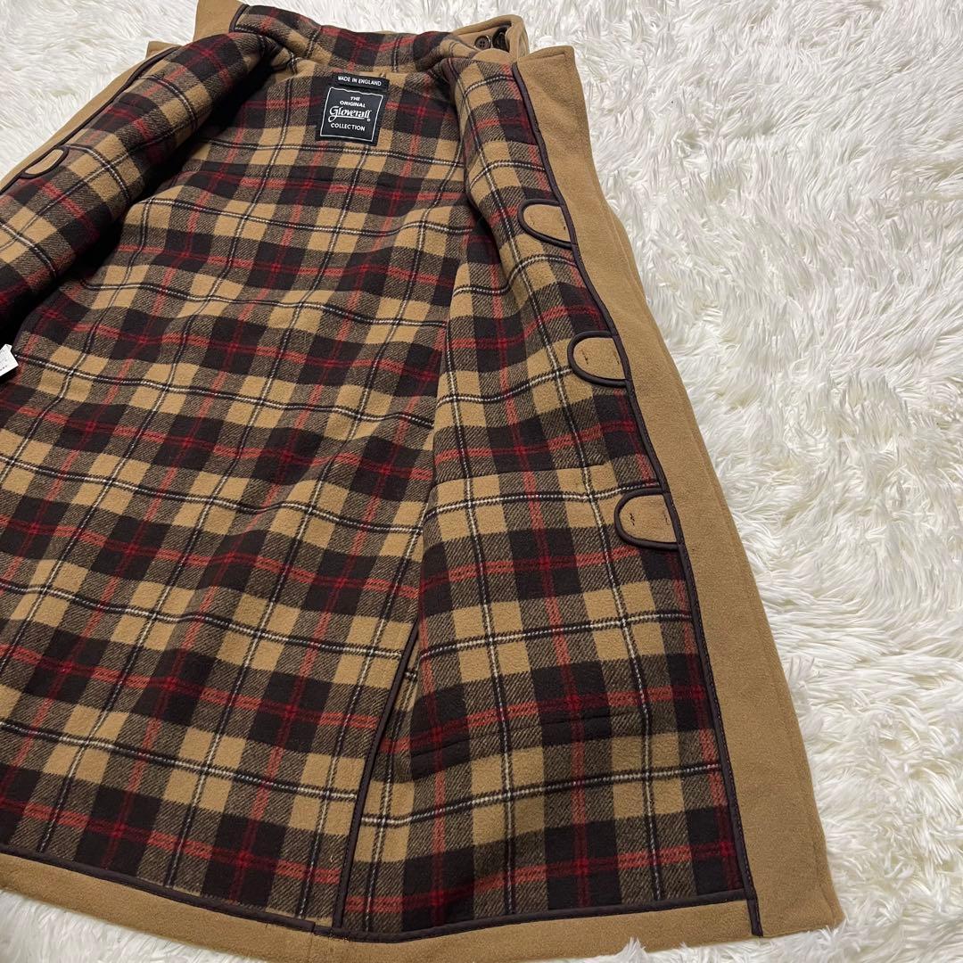 美品✨英国製✨ グローバーオール ダッフルコート キャメル M ウール フード付