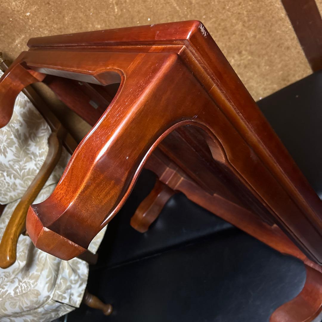 カリモク 座卓 ちゃぶ台 ローテーブル　84角　猫脚　アンティーク家具　レトロ