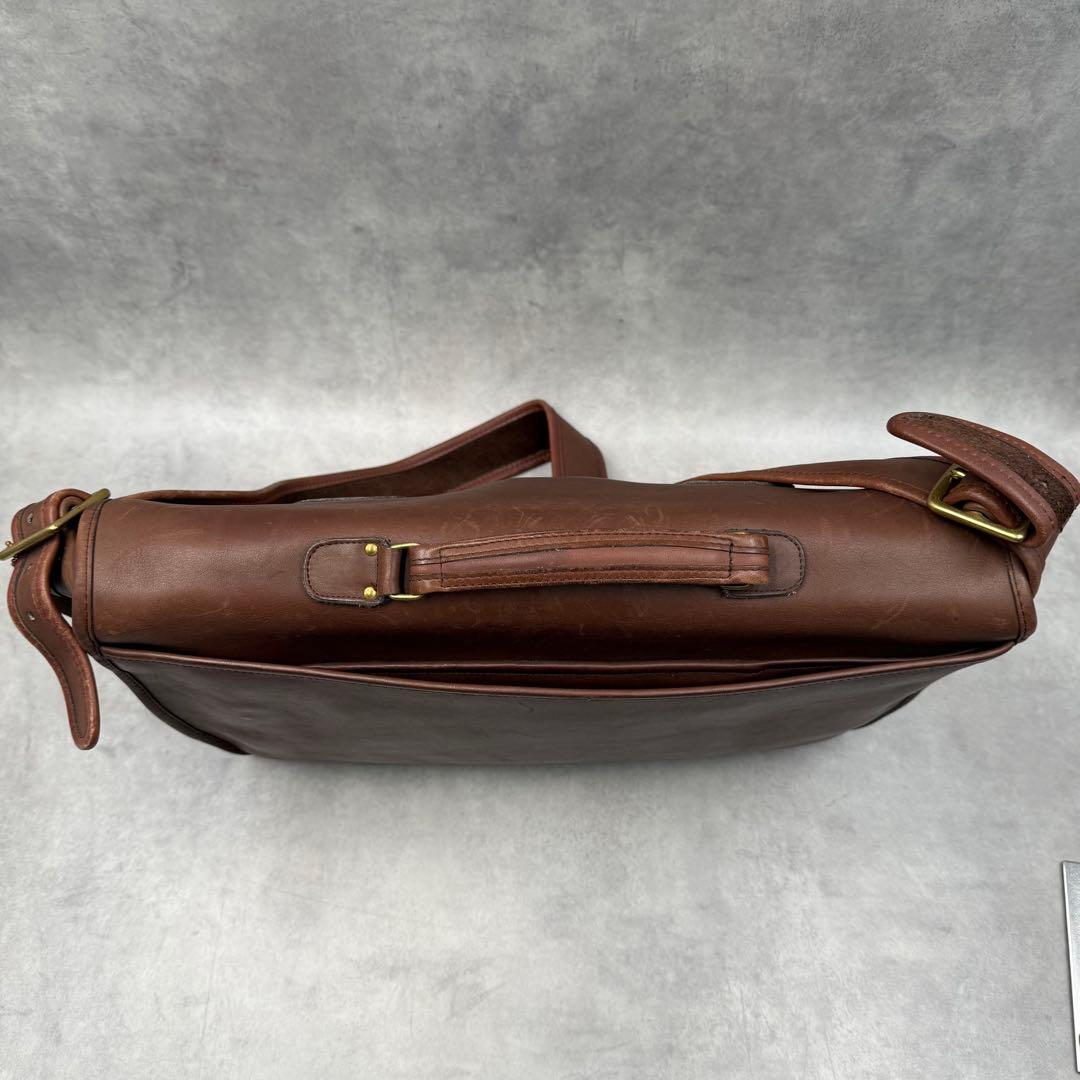 コーチ メトロポリタン ビジネスバッグ ブラウン レザー ターンロック