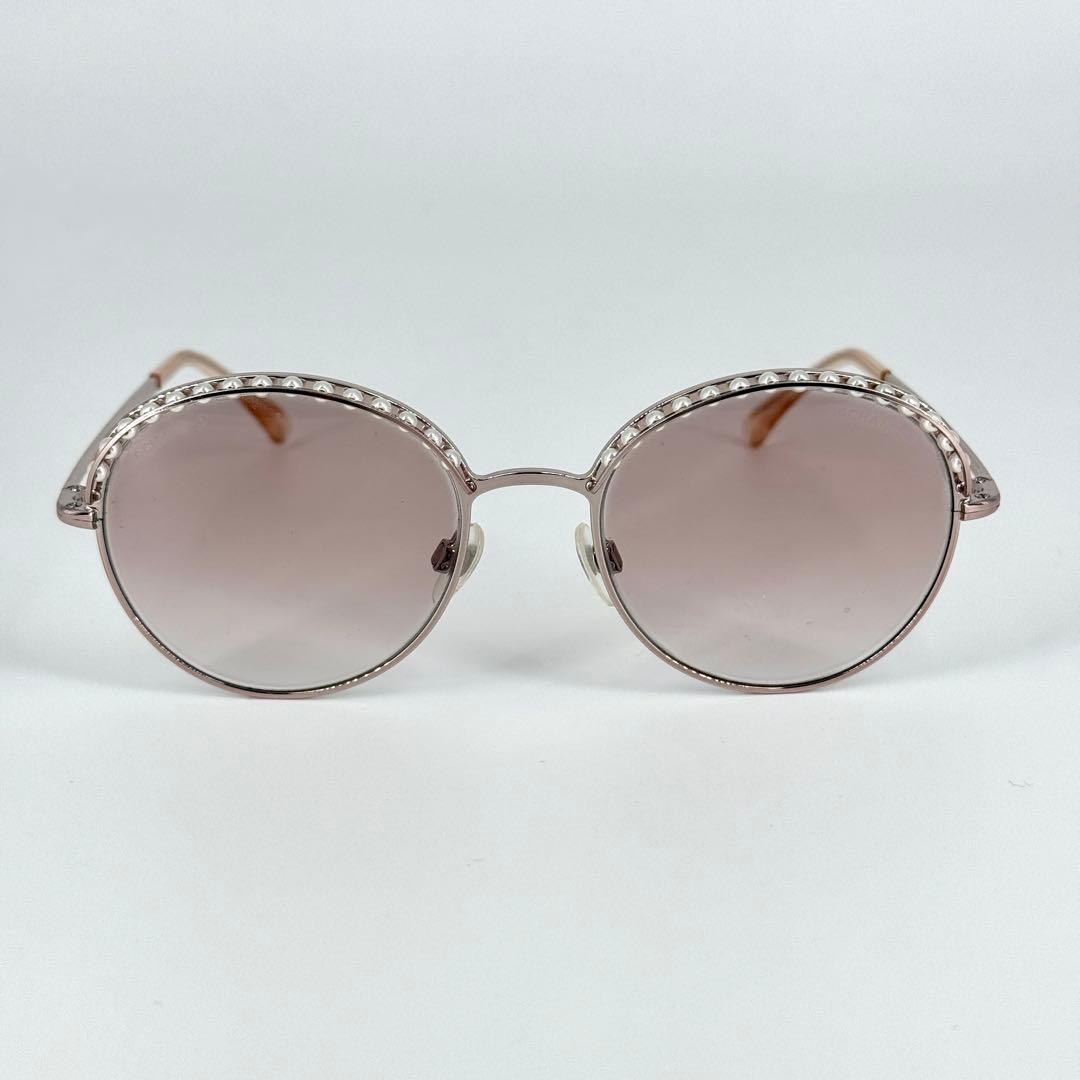 CHANEL サングラス パール 4247-H メタル ピンク ココマーク